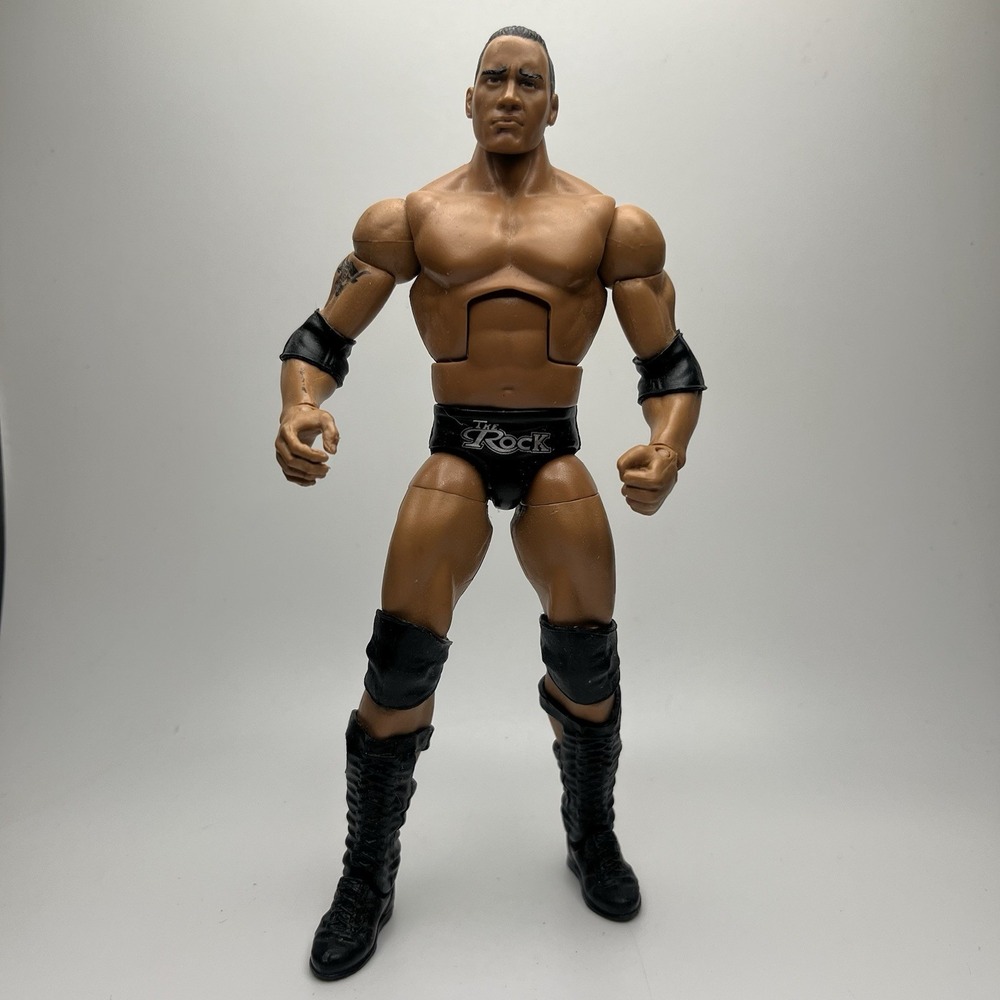 WWE Mattel Elite Greatest Hits The Rock Wrestling Action Figure Silver Bull